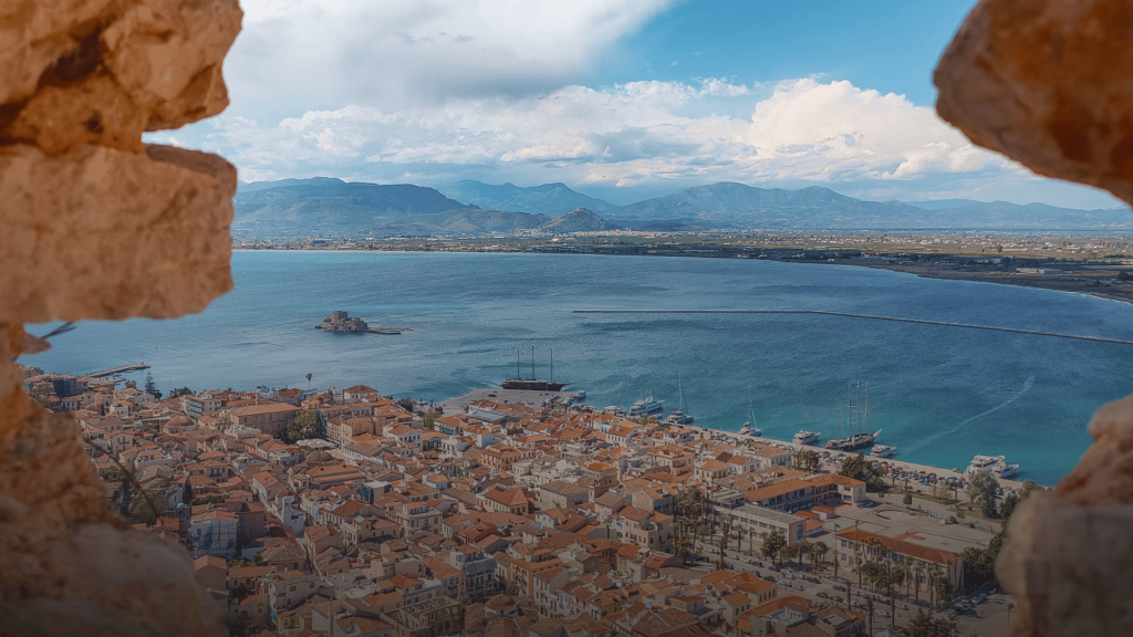 scenic overview of Nafplio during Nafplio Day Trip